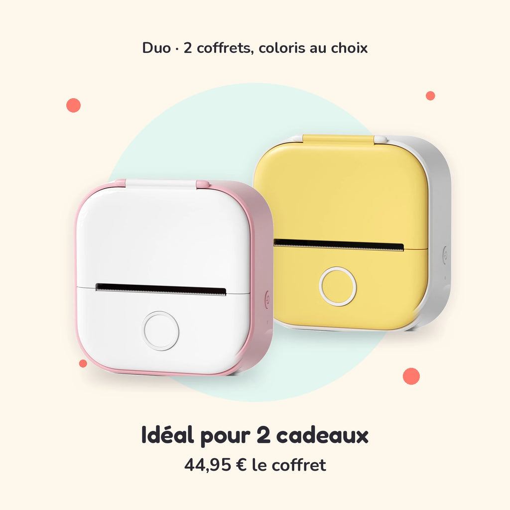 Duo Stickou : deux coffrets de coloris différents, idéal pour 2 cadeaux, 44,95 € le coffret